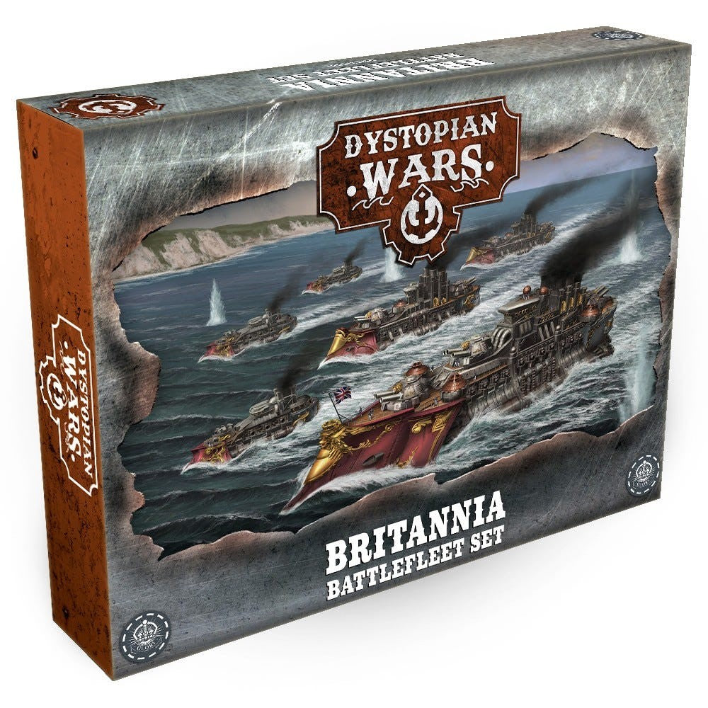 PREORDER Dystopian Wars - Britannia Battlefleet Set
