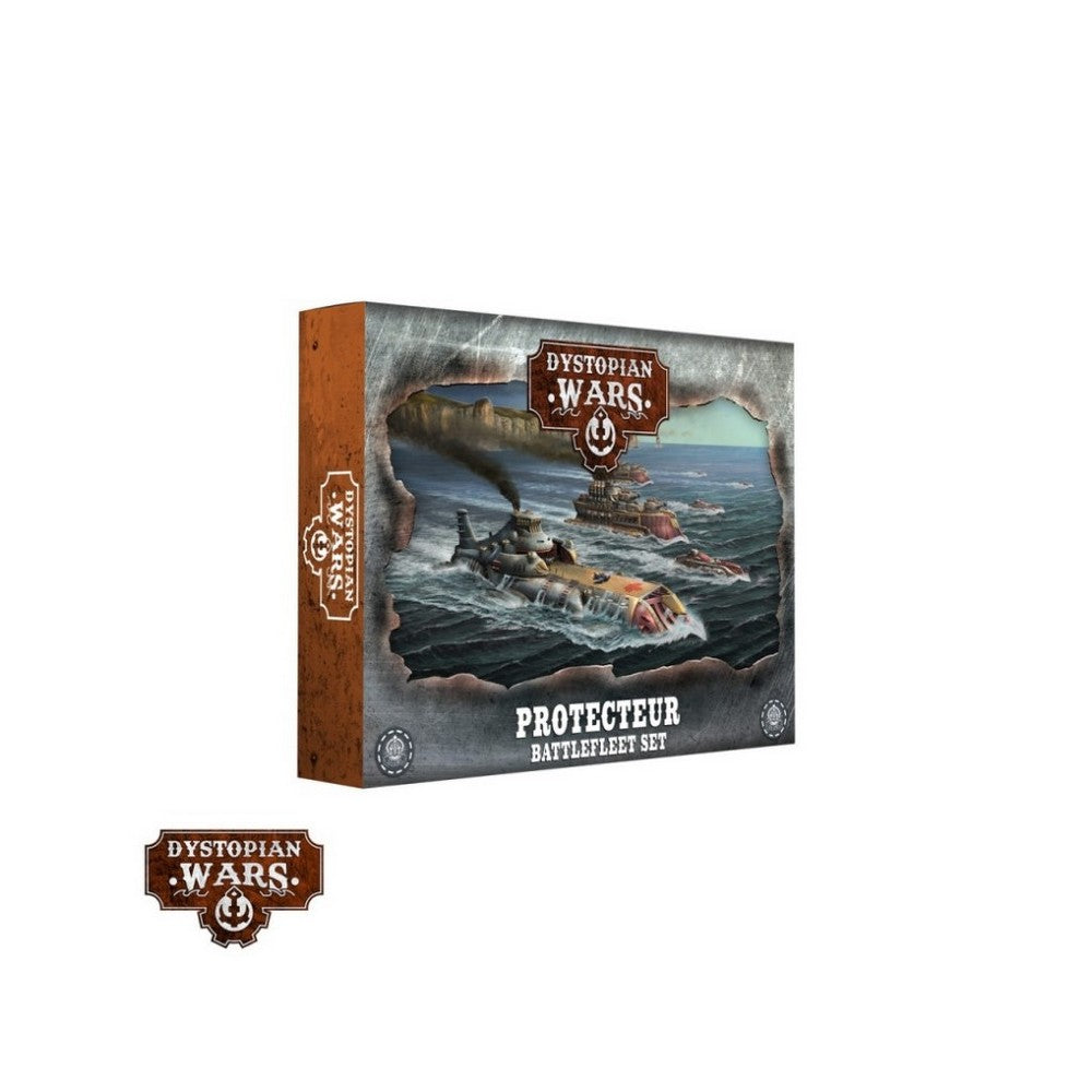 PREORDER Dystopian Wars - Protecteur Battlefleet Set