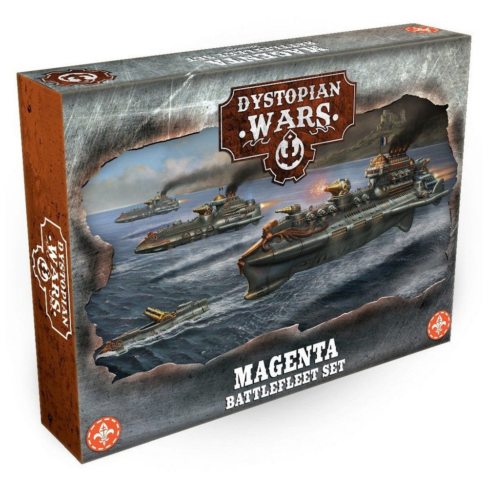 PREORDER Dystopian Wars - Magenta Battlefleet Set