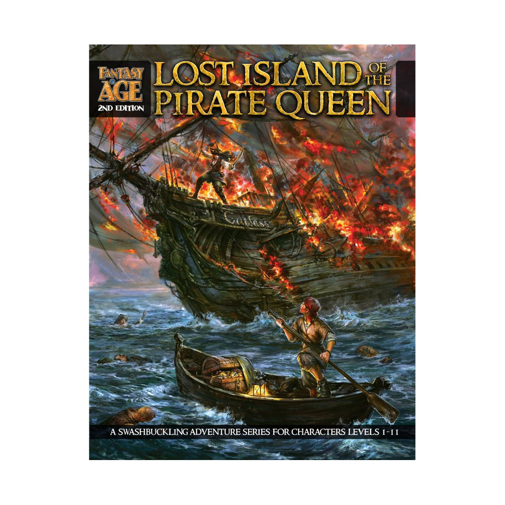 PREORDER Fantasy AGE 2nd Ed - Fantasy AGE Lost Island of the Pirate Queen (softcover)