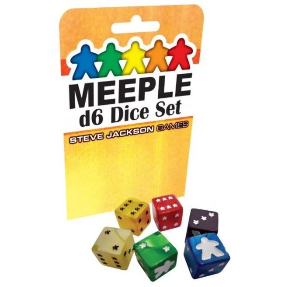 PREORDER Meeple D6 Dice Set Yellow