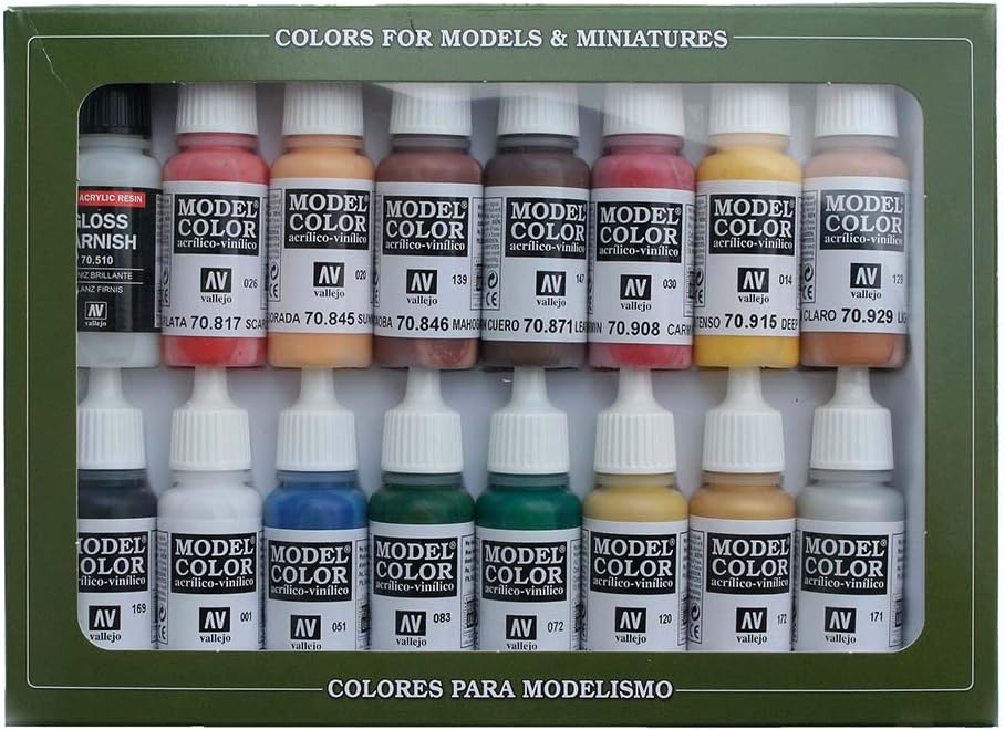 Vallejo Model Colour: American Revolution (16 Colours) Acrylic Paint Set