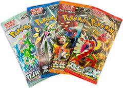 Random Pokemon Japanese Booster Pack Lot of 4