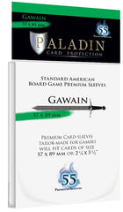 Paladin Premium Gawain Clear Sleeves - (57 x 89 mm) (100 Sleeves Per Pack)