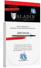 Paladin Premium Arthur Clear Sleeves - (45 x 68 mm) (100 Sleeves Per Pack)