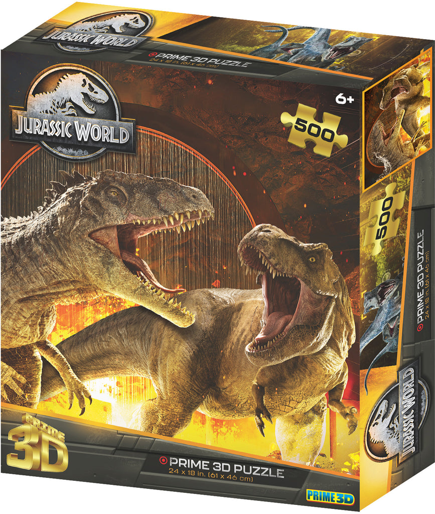 Prime3D Jurassic World T.Rex vs Giganotosaurs - 500 Piece 3D Puzzle