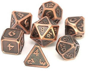 Die Hard Dice Metal Set Polyhedral - Mythica Battleworn Copper