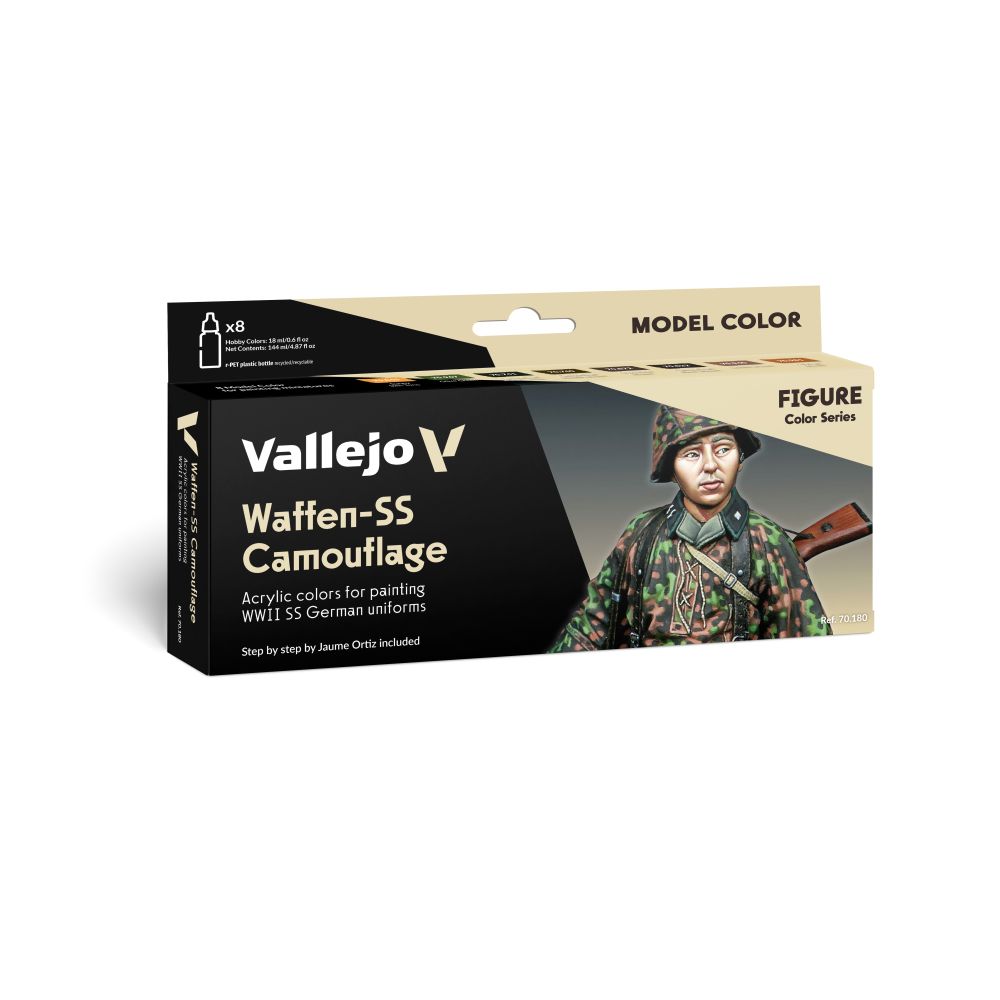 PREORDER Vallejo - Model Colour - Waffen-Ss Camouflage By Jaume Ortiz Figure 8 Colour Set