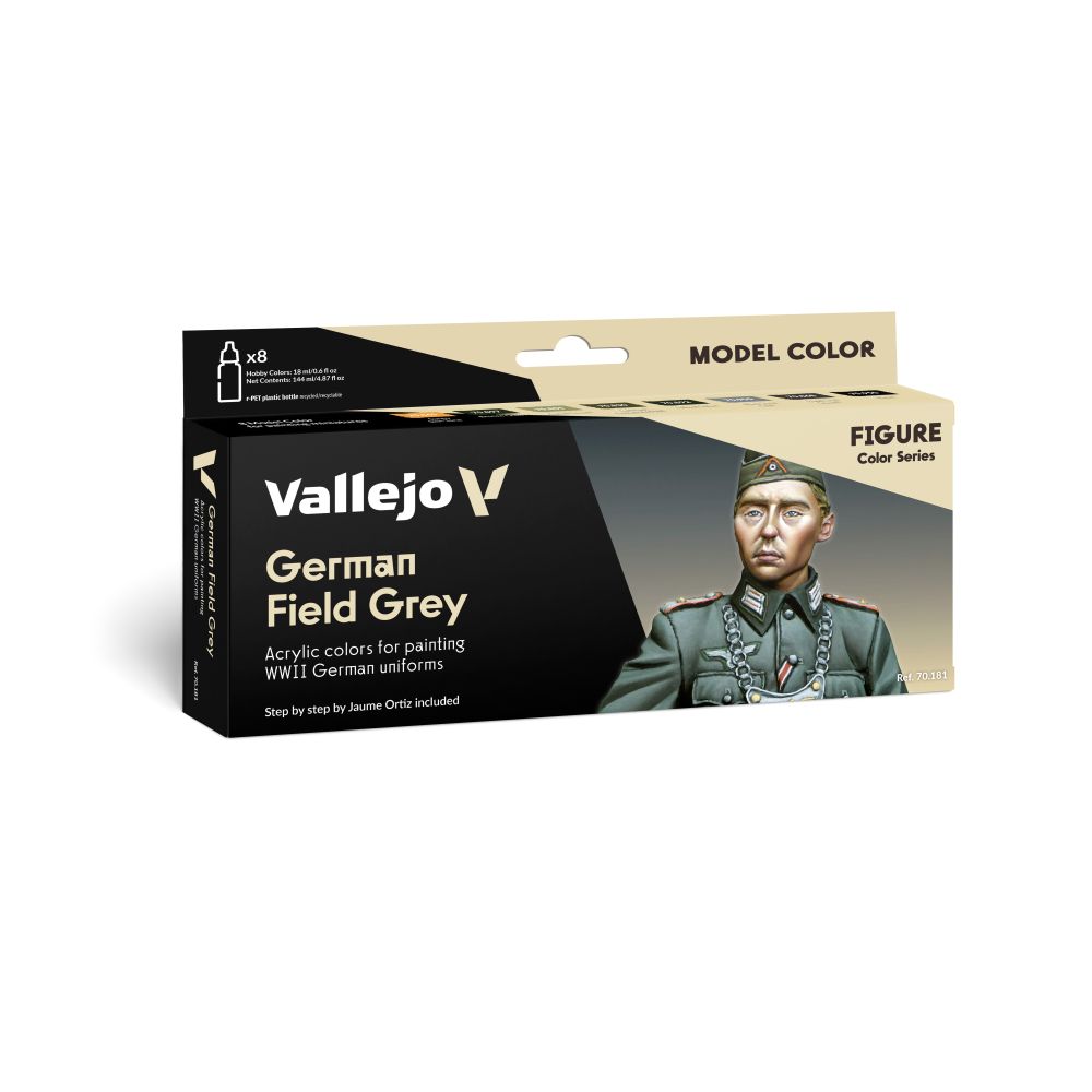 PREORDER Vallejo - Model Colour - German Field Grey By Jaume Ortiz Figure 8 Colour Set