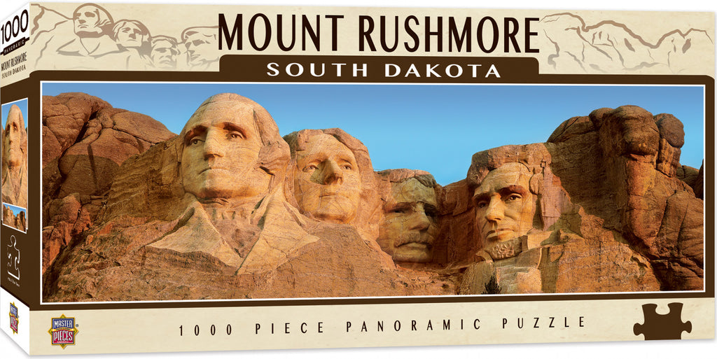 Masterpieces Puzzle City Panoramic Mount Rushmore Puzzle 1000 pieces