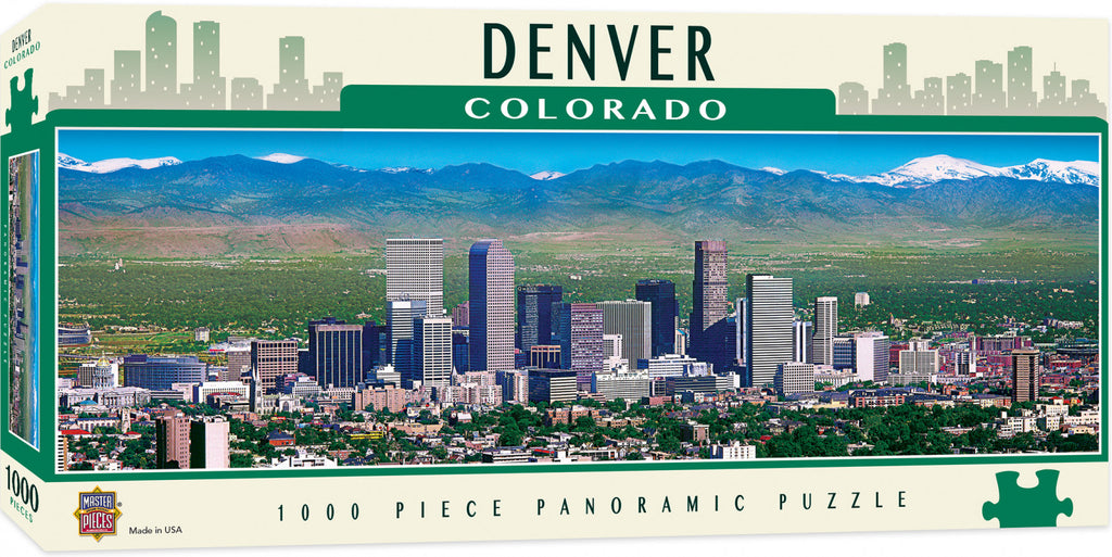 Masterpieces Puzzle City Colorado Panoramic Denver Puzzle 1000 pieces