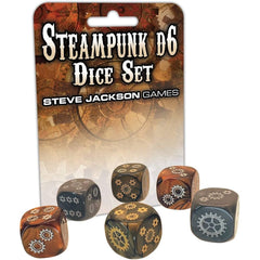 PREORDER Steampunk D6 Dice Set