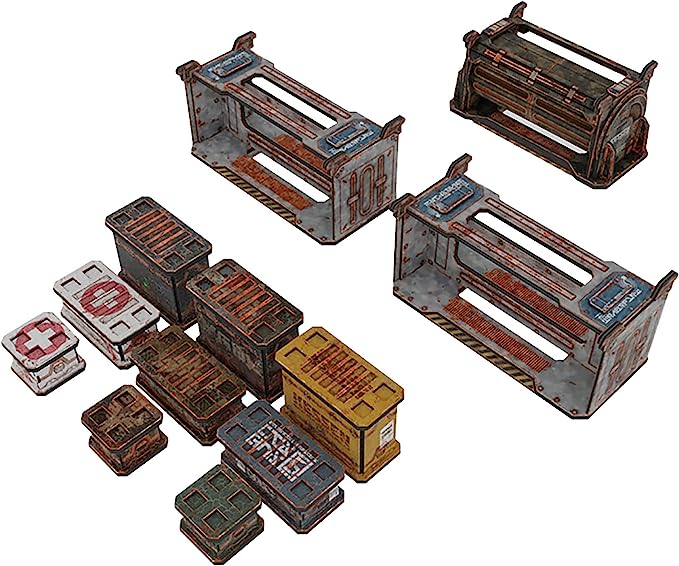 PREORDER Tanker & Crate Containers - Abandoned Theme