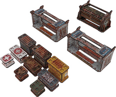 PREORDER Tanker & Crate Containers - Abandoned Theme