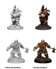 D&D Nolzurs Marvelous Unpainted Miniatures Male Dwarf Barbarian
