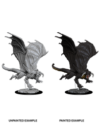 D&D Nolzurs Marvelous Unpainted Miniatures Young Black Dragon