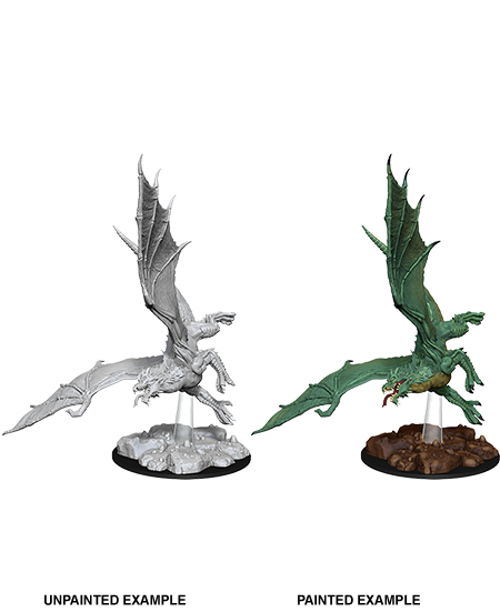 D&D Nolzurs Marvelous Unpainted Miniatures Young Green Dragon