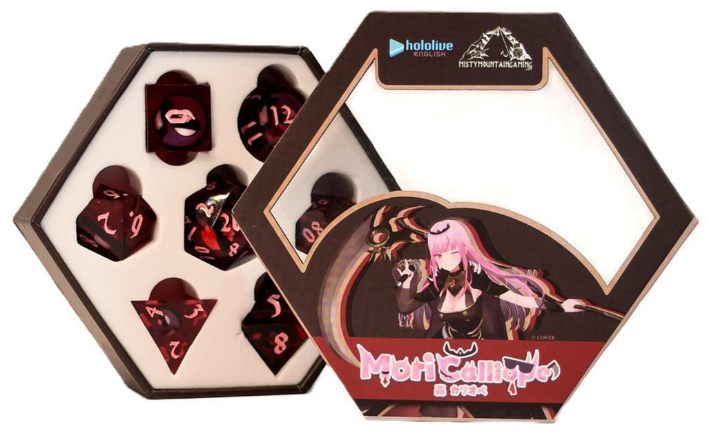 PREORDER Mori Calliope Sharp-Edge Resin Dice Set