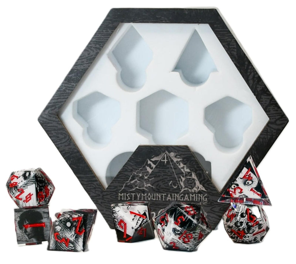 PREORDER Junji Ito Sharp-Edge Resin Dice Set
