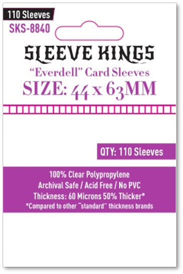 Sleeve Kings Board Game Sleeves Everdell Mini Compatible Sleeves (44mm x 63mm) (110 Sleeves per Pack)