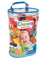 Clemmy Soft Touch & Play - Soft Blocks - 40 Pieces
