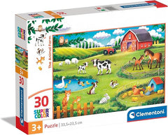 PREORDER Clementoni Puzzle The Animal Farm 30 Pieces