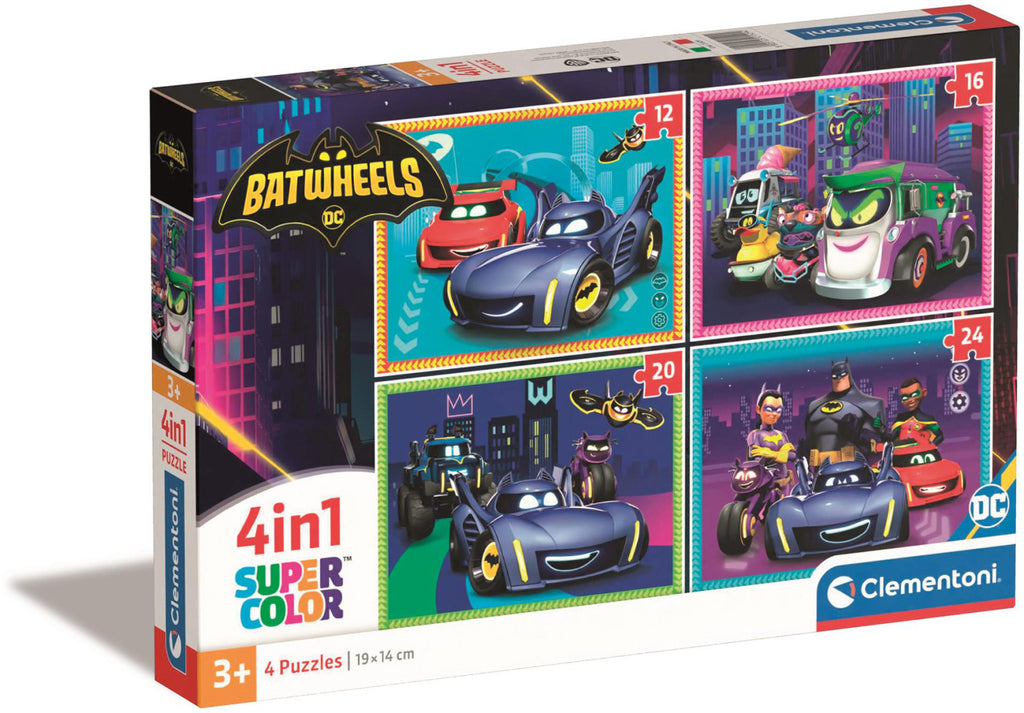 Clementoni Puzzle Batwheels 4in1 Puzzle