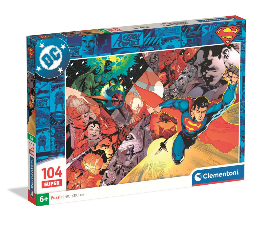 PREORDER Clementoni Puzzle Superman Super 104 Pieces
