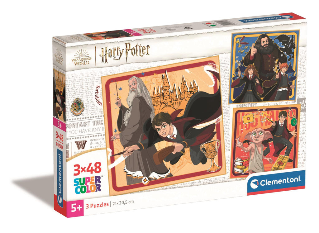 PREORDER Clementoni Puzzle Square Harry Potter 3x48 Piece Puzzles