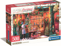 PREORDER Clementoni Puzzle Old Toy Shop Poster Included 500 Pieces