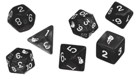 Power Rangers RPG Dice Set - Black (Set of 7)