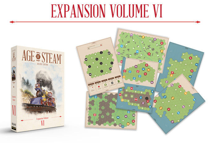 PREORDER Age of Steam Deluxe Expansion Volume VI
