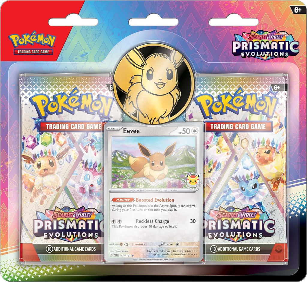 Pokemon TCG Scarlet & Violet 8.5 Prismatic Evolutions 2-PK Blister