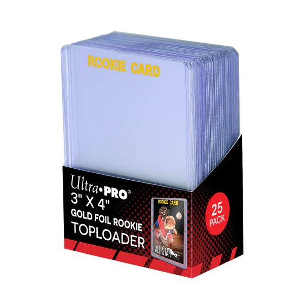 Ultra Pro: 3 X 4 Rookie Gold Toploader 25ct