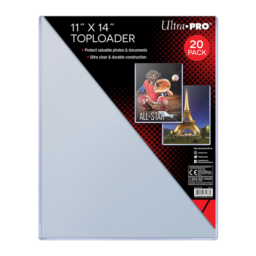 Ultra Pro: UP81186 11 X 14 Toploader 20ct