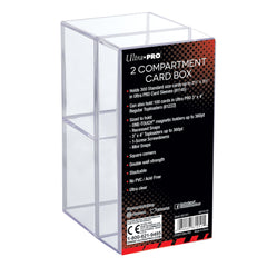 Ultra Pro: 2-Piece Clear Card Box Two Compartment