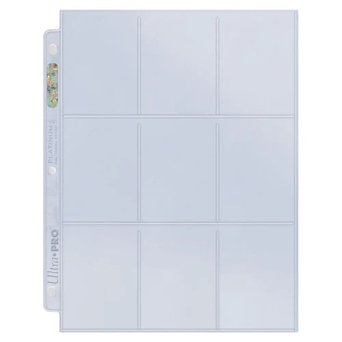 PREORDER Ultra Pro: 1-Pocket Platinum Page with 8-1/2" X 11" Pocket