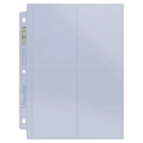 Ultra Pro: 4-Pocket Platinum Page with 3-1/2 X 5-1/4 Pockets