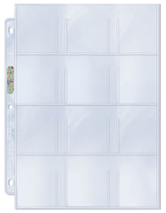 Ultra Pro: 12-Pocket Platinum Page with 2-1/4 X 2-1/2 Pockets