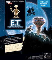 Incredibuilds ET the Extra Terrestrial Book and 3D Wood Model