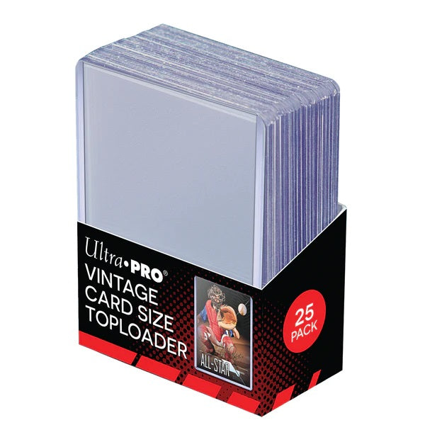 PREORDER Ultra Pro: 2-5/8" x 3-3/4" Vintage Sized Toploader 25ct