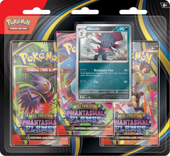 PREORDER Pokemon TCG Mega Evolutions 2 Phantasmal Flames Three booster blister