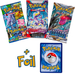 Pokemon TCG: 3 Booster Packs & 1 Random Foil | Includes 3 Blister Packs of Random Cards & 1 Individually Packed Holofoil Promo Card