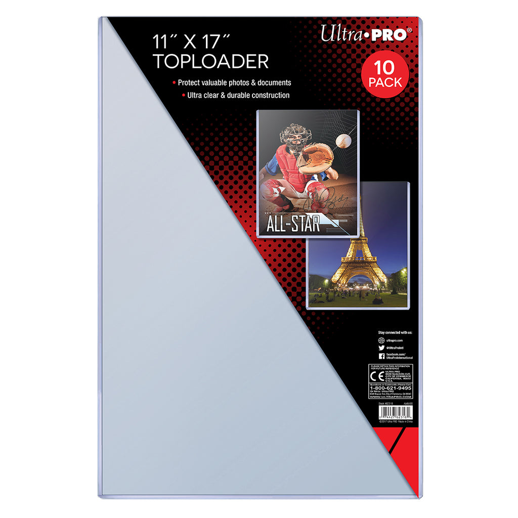 Ultra Pro: 11 X 17 Toploader 10ct