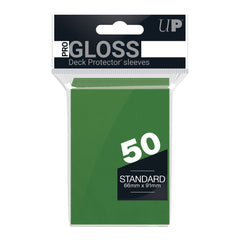 Ultra Pro: PRO-Gloss 50ct Standard Deck Protector sleeves: Green