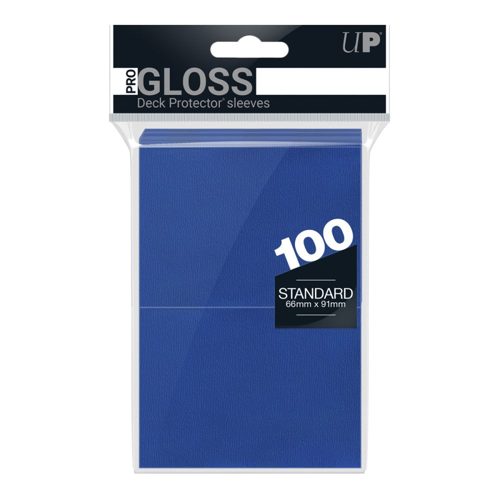 Ultra Pro: PRO-Gloss 100ct Standard Deck Protector sleeves: Blue