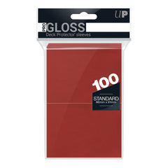 Ultra Pro: PRO-Gloss 100ct Standard Deck Protector sleeves: Red