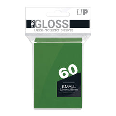 PREORDER Ultra Pro: PRO-Gloss 60ct Small Deck Protector sleeves: Green