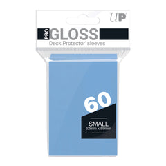 Ultra Pro: PRO-Gloss 60ct Small Deck Protector sleeves: Light Blue