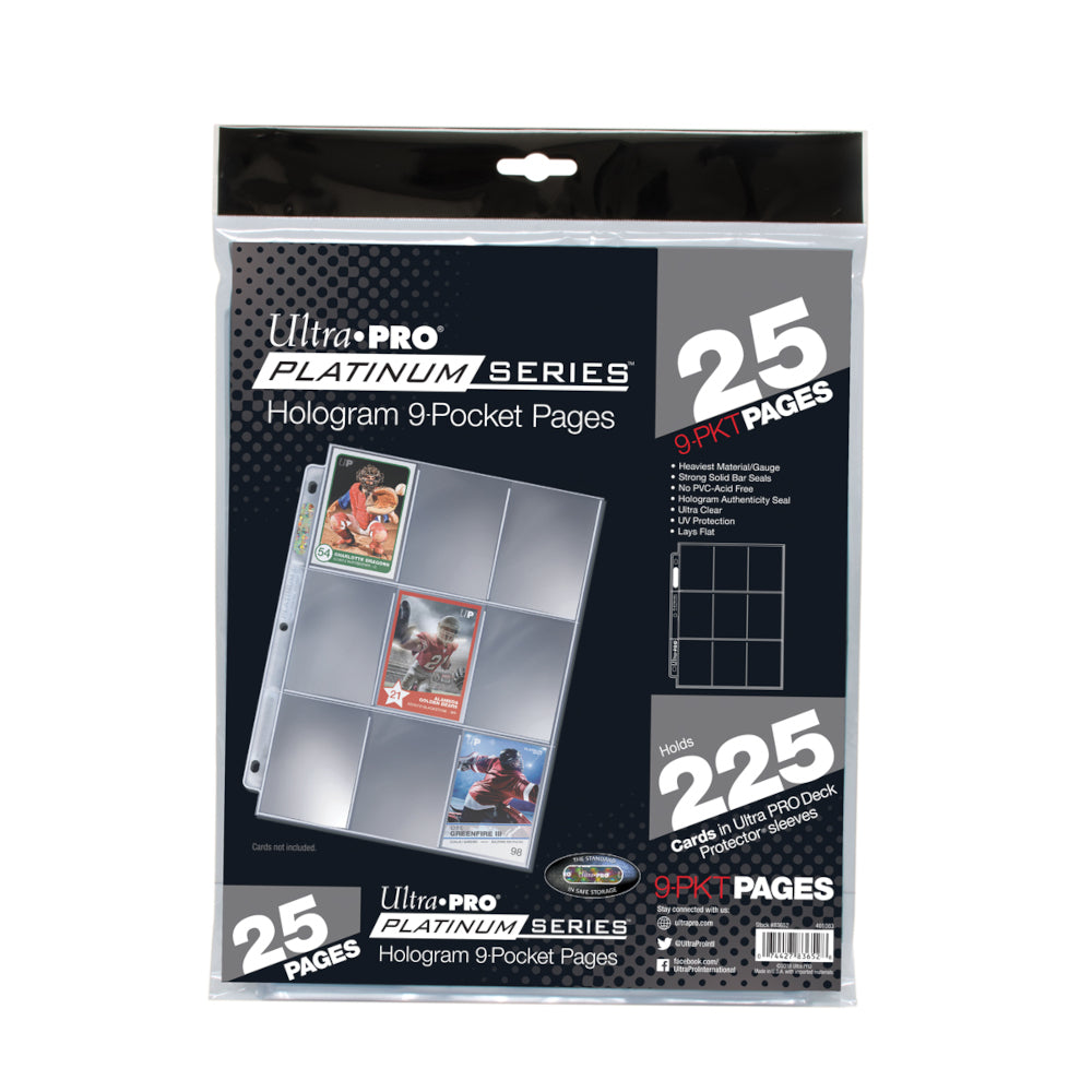 Ultra Pro: Ultra PRO Platinum Series 9-Pocket Pages (25 ct retail pack)